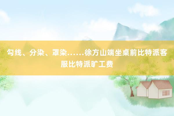 勾线、分染、罩染……徐方山端坐桌前比特派客服比特派旷工费