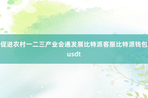 促进农村一二三产业会通发展比特派客服比特派钱包usdt