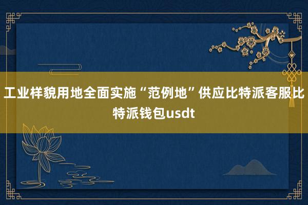 工业样貌用地全面实施“范例地”供应比特派客服比特派钱包usdt