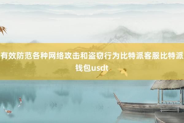 有效防范各种网络攻击和盗窃行为比特派客服比特派钱包usdt