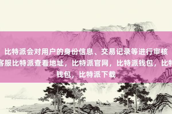 比特派会对用户的身份信息、交易记录等进行审核比特派客服比特派查看地址，比特派官网，比特派钱包，比特派下载