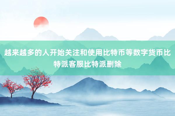 越来越多的人开始关注和使用比特币等数字货币比特派客服比特派删除