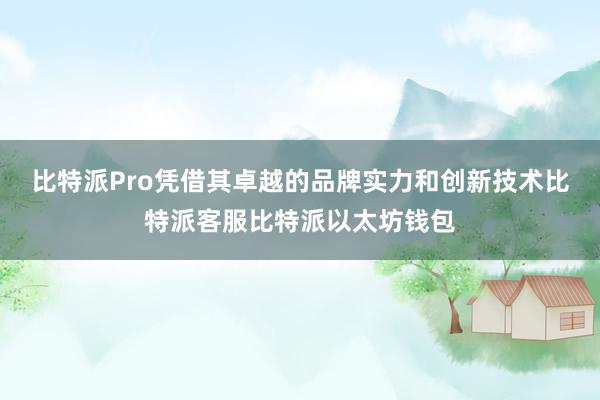 比特派Pro凭借其卓越的品牌实力和创新技术比特派客服比特派以太坊钱包