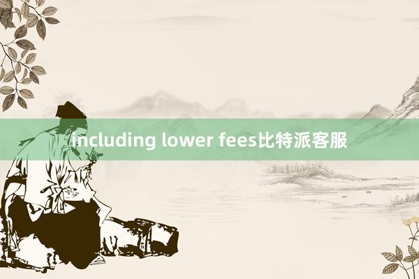 including lower fees比特派客服