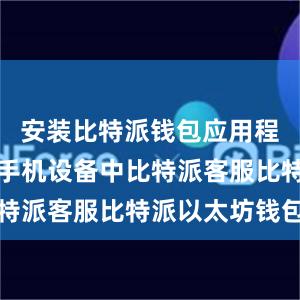 安装比特派钱包应用程序到你的手机设备中比特派客服比特派以太坊钱包