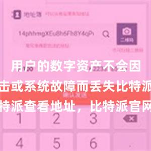 用户的数字资产不会因为黑客攻击或系统故障而丢失比特派客服比特派查看地址，比特派官网，比特派钱包，比特派下载