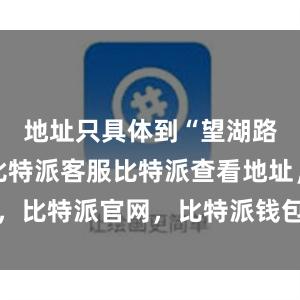 地址只具体到“望湖路12号”比特派客服比特派查看地址，比特派官网，比特派钱包，比特派下载