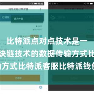 比特派点对点技术是一种基于区块链技术的数据传输方式比特派客服比特派钱包usdt
