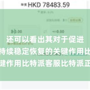 还可以看出其对于促进国民经济持续稳定恢复的关键作用比特派客服比特派正式版