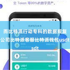 而比特派行动专科的数据规复公司比特派客服比特派钱包usdt